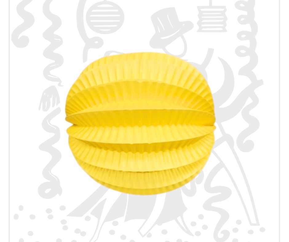 Farolillo Liso Amarillo 22 Cm Decoración clásica para eventos Ideal para ferias y bodas temáticas
