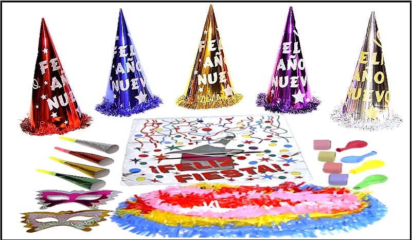 Bolsa de Cotillón Feliz Año Escarcha