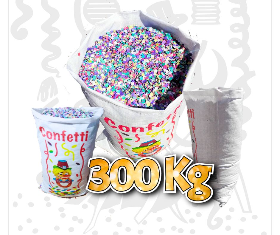 Confeti 300 Kg | ¡Eventos Gigantes! Impacto Épico