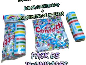 Pack Serpentina & Confetti - Confetti Ecológico - ElCollarHawaianoS.a®