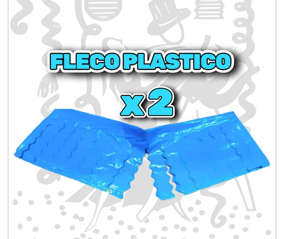 Flecos Plástico Azul 50 Mts