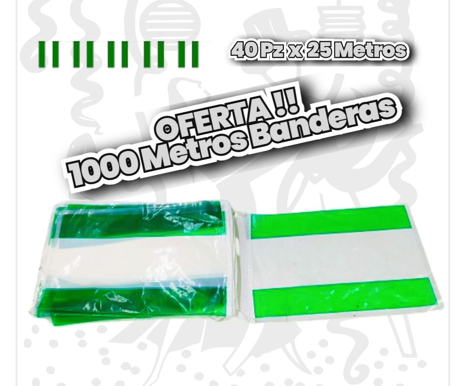 Banderas de Andalucia Plastico Oferta 1000 Metros Decoracion-Festiva-elCollarHawaiano-Decoracion-Festiva-Resistente-ElCollarHawaiano