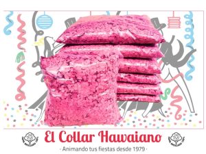 Confetti Fiesta Carnaval 1 Kg - Rojo ElCollarHawaiano s.a