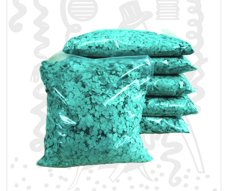 Confeti Verde 1 Kg | Biodegradable | El Collar Hawaiano